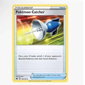 (3) Pokemon Catcher [CRZ - 138/159] Pokemon Trading Card. Excellent condition